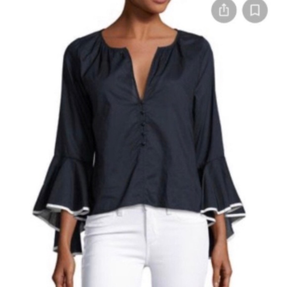 Misa Los Angeles Tops - Misa Los Angelo’s Segal Bell Sleeve Top